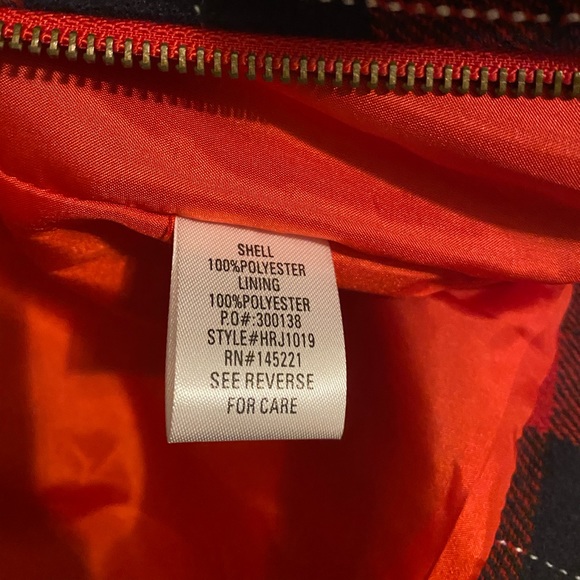 Plaid Jacket w/ Faux Fur Trim - Picture 5 of 8